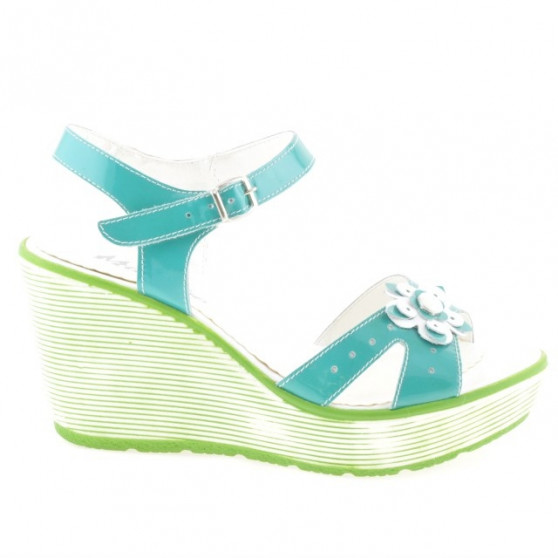 Damensandalen 5006 Lack Grün Damensandalen 5006 Lack Grün