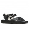 Damensandalen 5063 schwarz