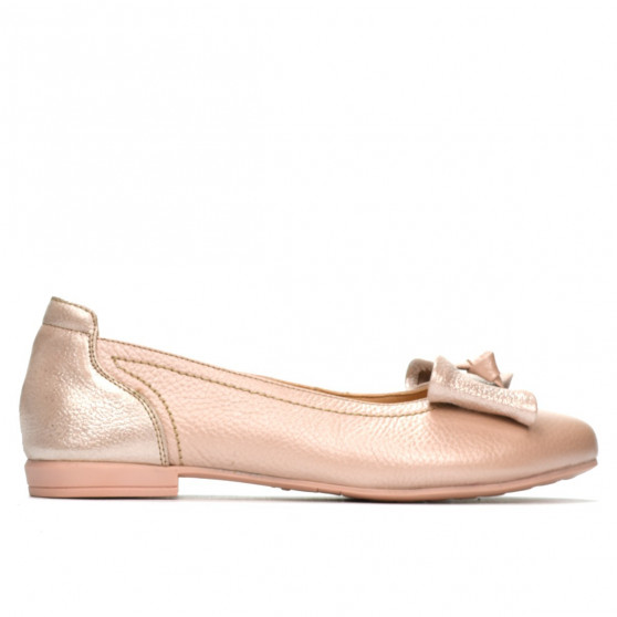 Damen-Ballerinas 6014 Puder Perlmutt kombiniert Damen-Ballerinas 6014 Puder Perlmutt kombiniert
