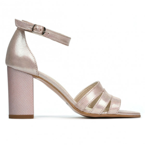 Damen Sandalen 1277 in satinierter Puderfarbe Damen Sandalen 1277 in satinierter Puderfarbe