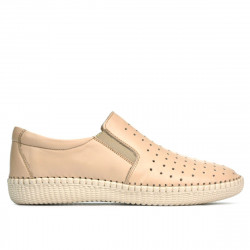 Damen-/Jugendliche Mokassins 689 beige01