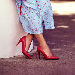 Elegante Damenschuhe 1234 rot