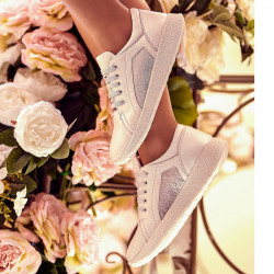 Damen Sport/Freizeitschuhe 6010 Perlmuttweiß kombiniert