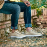Herrensportschuhe 893sc beige Klettverschluss