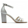 Damensandalen 1277 silber satiniert