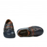 Kinderschuhe 2004 indigo+braun
