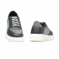 Herren Freizeitschuhe/Sportschuhe 906-1 grau kombiniert