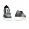 Herren Freizeitschuhe/Sportschuhe 906-1 grau kombiniert