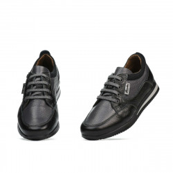 Kinderschuhe 2001 schwarz+grau