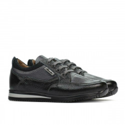 Kinderschuhe 2001 schwarz+grau