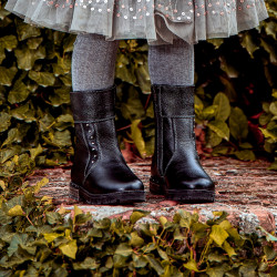 Kleinkinderstiefel 100c schwarz lifestyle