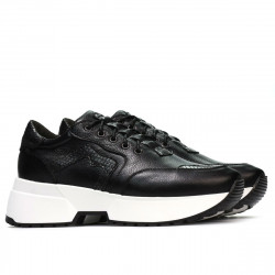 Damen Sneaker 6019 schwarz kombiniert