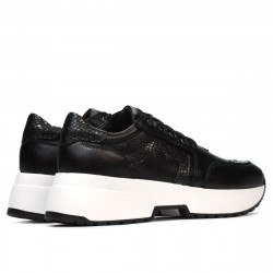 Damen Sneaker 6019 schwarz kombiniert