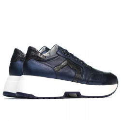 Damen-Sportschuhe 6019 in Perlmutt-Indigo kombiniert
