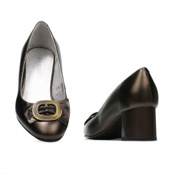 Elegante Damenschuhe 1274 Perlmutt Braun