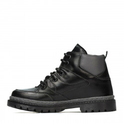 Kinderstiefel 3017 Schwarz+Grau