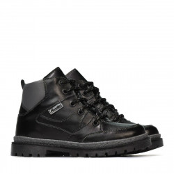 Kinderstiefel 3017 Schwarz+Grau