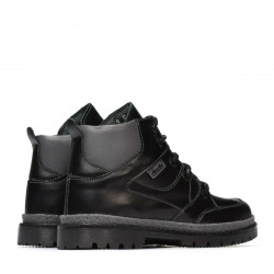 Kinderstiefel 3017 Schwarz+Grau