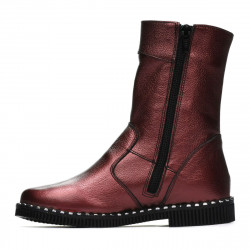 Kinderstiefel 3019 Bordeaux Perleffekt