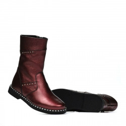 Kinderstiefel 3019 Bordeaux Perleffekt