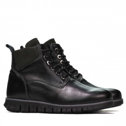 Herrenschuhe 4108 schwarz+grau