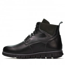Herrenschuhe 4108 schwarz+grau