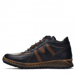 Herrenstiefel 4120 indigo+braun