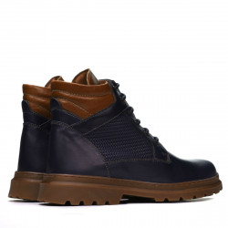 Herrenstiefel 4119 indigo kombiniert
