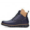 Herrenschuhe 4108 Indigo+Braun
