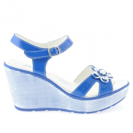 Damensandalen 5006 blau Lack Damensandalen 5006 blau Lack