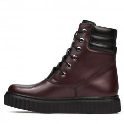 Damenstiefel 3343 bordeaux kombiniert