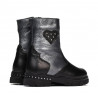 Kleine Kinderstiefel 103c schwarz+anthrazit