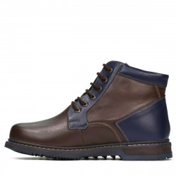 Herrenstiefel 497 Kaffee+Indigo