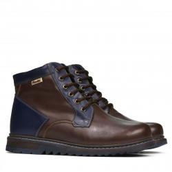 Herrenstiefel 497 Kaffee+Indigo