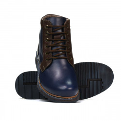 Herrenstiefel 497 Indigo+Braun