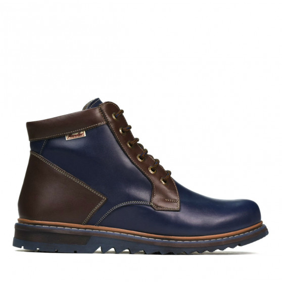 Herrenstiefel 497 Indigo+Braun Herrenstiefel 497 Indigo+Braun