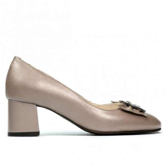 Elegante Damenschuhe 1274 Cappuccino Perlmutt Elegante Damenschuhe 1274 Cappuccino Perlmutt