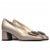 Elegante Damenschuhe 1274 Cappuccino Perlmutt
