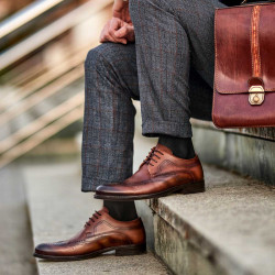 Elegante Herrenschuhe 907 a braun lifestyle