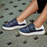 Damensportschuhe 6008sc Indigo+Weiß