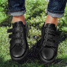 Herren Sportschuhe 893sc schwarz Klettverschluss lifestyle