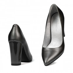 Damen elegante Schuhe 1261 perlgrau