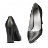 Damen elegante Schuhe 1261 perlgrau