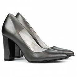 Damen elegante Schuhe 1261 perlgrau