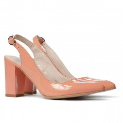 Damensandalen 1281 Lack Lachs