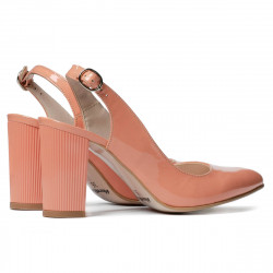 Damensandalen 1281 Lack Lachs