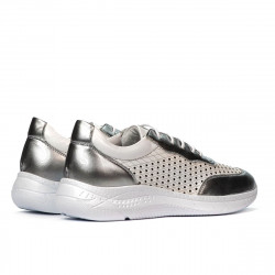 Damen-Sneaker 6024 silber+weiß