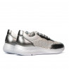 Damen-Sneaker 6024 silber+weiß