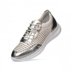 Damen-Sneaker 6024 silber+weiß