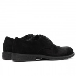 Casual/klassische Herrenschuhe 918 schwarz Velours